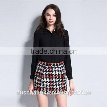 latest model women winter wool skirt customized OEM service