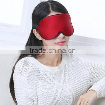 Custom Made Double Layer Solid Color Plush Silk Eye Mask, Silk Shading Sleeping Eye Mask photo-2