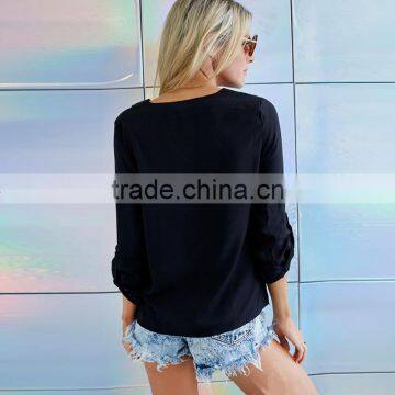 Maxnegio White Blouse Top New Model Long Sleeve Shirts Korean Fashion Clothing Women photo-6