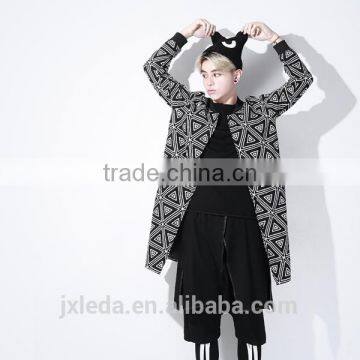 2016 Long Slim Cotton Print Coat photo-3