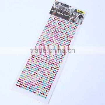 Wholesale Custom Diy Self Adhesive Back Glue Acrylic Rhinestone Sticker photo-3