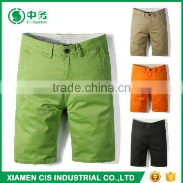 Fashion Style Multi Color 100 Cotton Summer Slim Fit Mens Chino Shorts