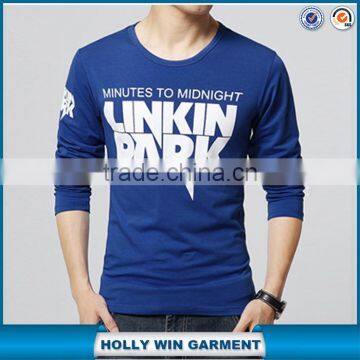 Shirt Factory Mens Long Sleeve Tshirt Custom Printing Wholesale photo-2