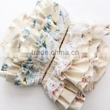 Ruffle Layers Lace Decoration Floral Newborn Baby Clothes Boutique Girl Clothes photo-5