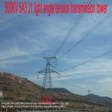 Megatro 500KV 5A3 J1 light angle tension transmission tower