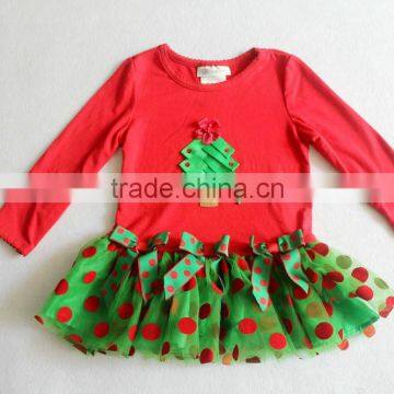 Wholesale Girls PettiSkirts Elastic Waistband Skirts Girls Chiffon Skirts Red Polka Dot Skirt Boutique Fluffy Pettiskirt photo-3