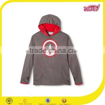 2016 OEM high quality gym printed cropped top pullover graphic hoodie