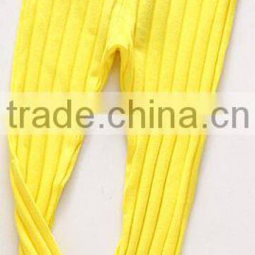 Fashion Unique Slim Design Breathable Children Knit Tight Pants/customized Seamed Kids Trousers Design for Girls photo-4