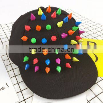 S60297B 2017 Kids Fashion Design Rivet Hip-hop Cap photo-2