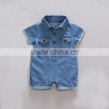 New Baby Denim Cotton Jumpsuit Fasion Design Baby Clothes