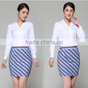 OEM Supply Woman Airplane Stewardess Uniform Airline Stewardess Skirts photo-3