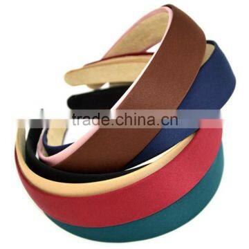 Fashion Colorful Plastic Headband Satin