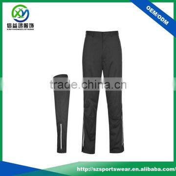 Top Quality Waterproof Outdoor Sport Long Pant , Contrast Zipper Rain Pant