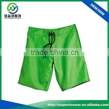 High Quality 95%Polyester 5%Spandex Woven Men's Sport Shorts With Black Rope