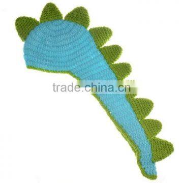 Kalevel Cute Cartoon Dinosaur Style Infant Newborn Baby Girl Boy Crochet Beanie Hat Clothes Baby Photograph Props photo-2