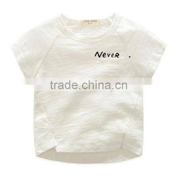 Wholesale Summer Cotton Short Sleeves Boys Kids Round Neck T-shirt photo-5