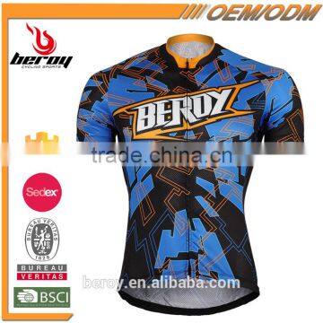 BEROY super breathable short sleeve triathlon cycling bike wear for men