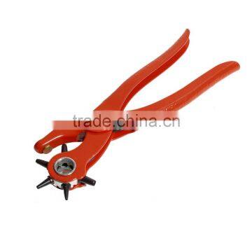 China Wholesale Hand Pliers Kit Red Heavy Duty Leather Hole Punch photo-2