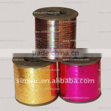 metallic thread, metal yarn, flat yarn