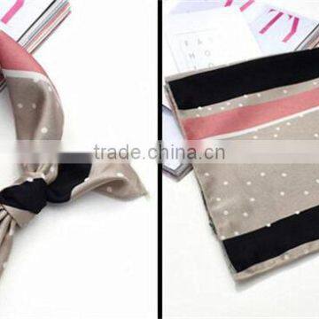 Women Digital Print Custom Design Silk Scarf photo-4