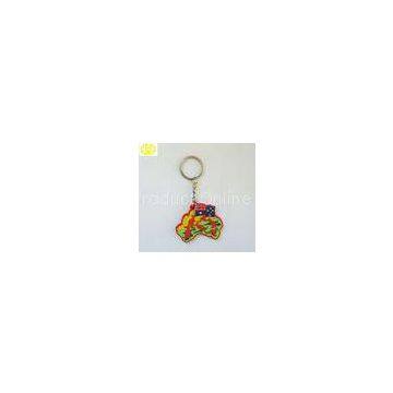 Soft PVC Loom Bracelet Charms Customized Design For Keychains Rubber Pendant