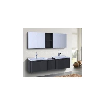 Modern Wall Hang Vanity with double Bathroom Cabinet