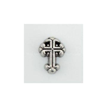 Silver Vintage Cross Floating Charm