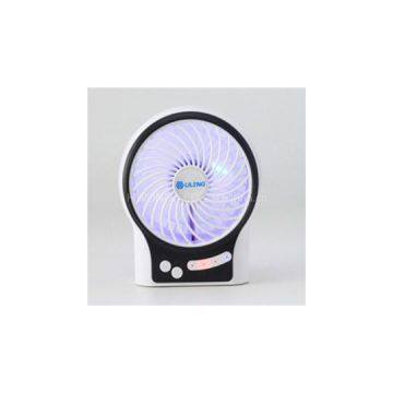 4inch Rechargeable Fan With Colorful Light（Lileng-831)