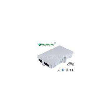 2 Core SC / LC Port Fiber Optic FTTH Distribution Box with ABS + PC Material