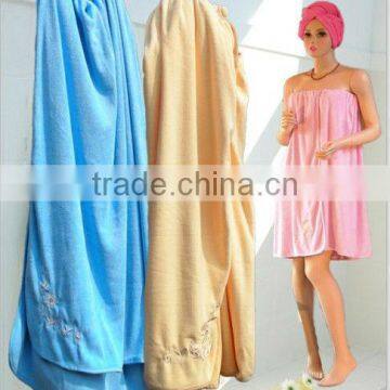 Girls Sexy Microfiber Wrap Around Bathrobe