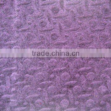 100% polyester embossed velvet fabric