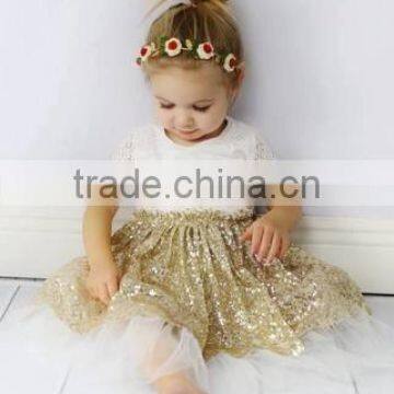 New Fancy Frock Designs Images Wholesale Price Latest Children Frocks Designs Sequin Dress photo-4
