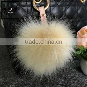 Phone Car Handbag Decoration Wholesale Accessories Pom Pom Keychain Faux Fur Ball