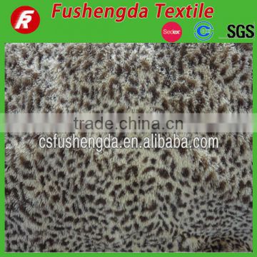 printed leopard pv plush