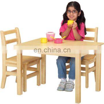 Hot sell preschool furniture wooden children table kindergarten table chair