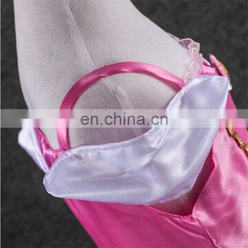 2016 Frozen Elsa Girl Party Dress , The New Children Dress Roses Frozen Elsa ANNA Dress Sleeping Beauty 79824-1 photo-5