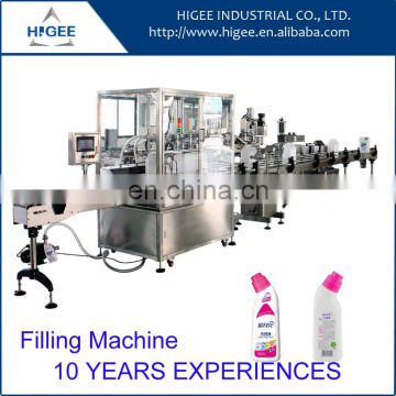 automatic juice plastic square bottle and glass round bottle filling capping and labeling machine