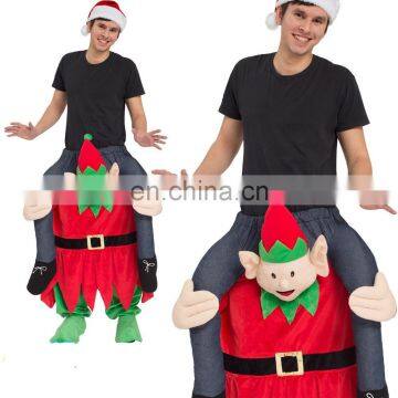 Pick Me Up Ride On Elf Costume On Mascot Funny Animal Fancy Dress Unisex Adult Costume Stag Hen