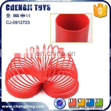 Cheaper promotion plastic rainbow spring slinky toy