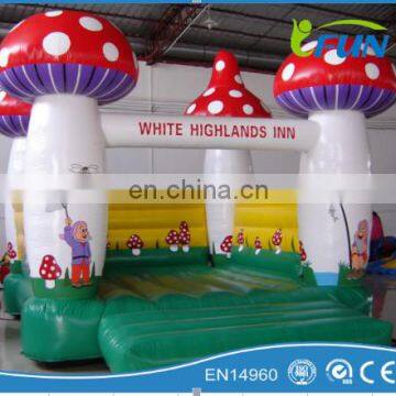 Inflatable mushrooms kids bouncer/ inflatable bouncer for sale/0.55MM PVC Inflatable Bouncer for Sale