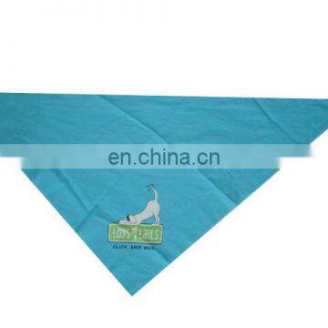 Custom design cotton printing dog scarf promotional 100% cotton pet bandana triangle bandana