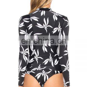 Low Moq Custom Sublimation Fashion Upf 50+ Women Long Sleeve Rash Guard photo-3
