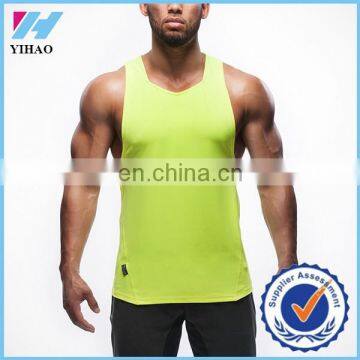 Trade assurance Yihao sportwear men's gym stringers Loose tank top