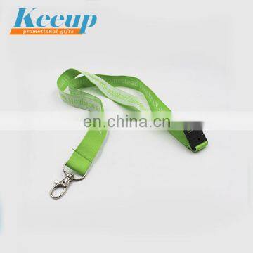 Promotional Cheap colorful Custom Logo Polyester Lanyard with Safety Buckle