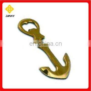 Promotional Logo Brass Anchor Bottle Opener