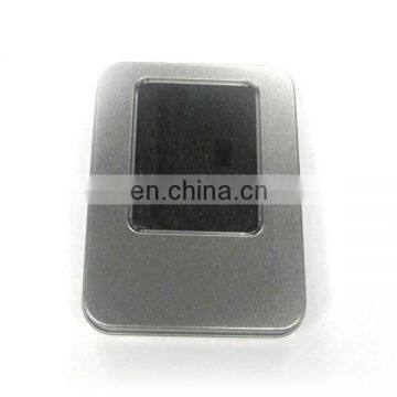 Popular tin box with window for USB,small tools