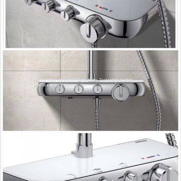 NEW Promotion Rain Shower Sets With Bracket Chrome Colour 3 Functions Foshan Factory photo-3