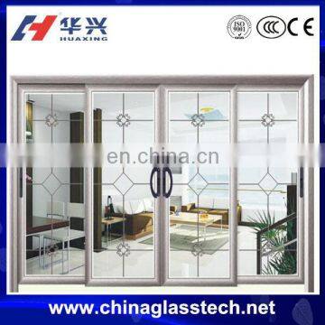 Size customized aluminium profile soundproof grill for glass door