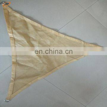 100% Virgin HDPE Material Backyard Triangle Sun Shade Sail cloth