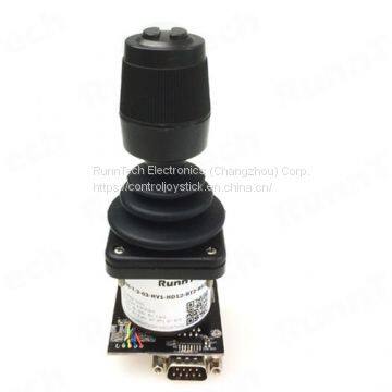 RunnTech 3-Axis Hall Effect Compact Analog to Digital Output Joystick with RS-232 Port